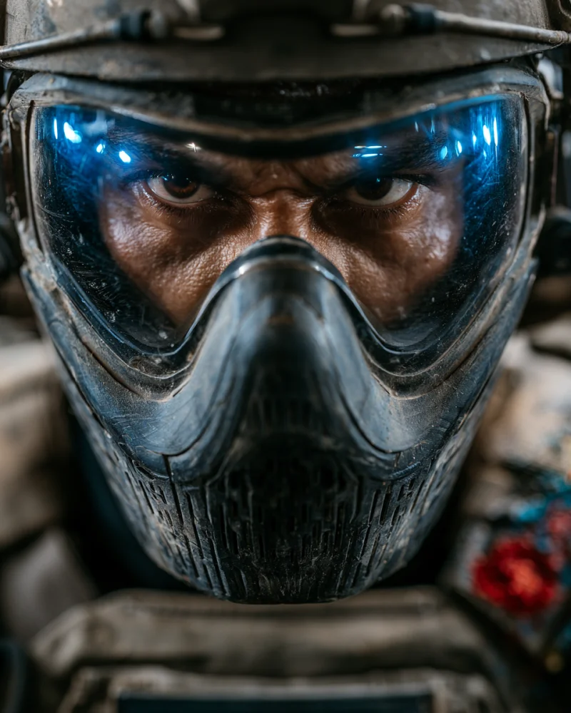 Paintball player